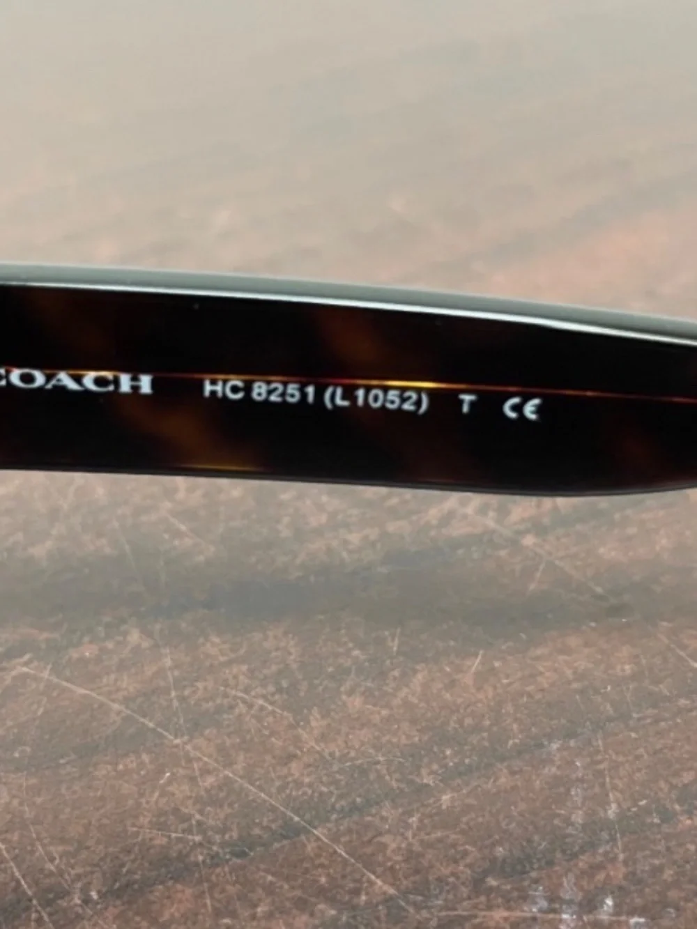 NWT COACH SUNGLASSES WITH HEART SHAPED COACH LOGO ON BOTH SIDES BROWN TORTOISE S